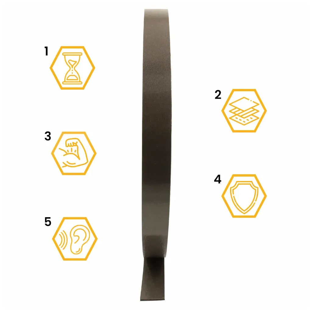 TAŚMA AKUSTYCZNA POD KONTRŁATY 40mm 30MB LEGARY PROFILE gr.3mm WYGLUSZAJĄCA