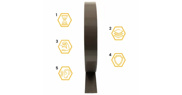 TAŚMA AKUSTYCZNA POD KONTRŁATY 50mm 30MB LEGARY PROFILE gr.3mm WYGŁUSZAJĄCA