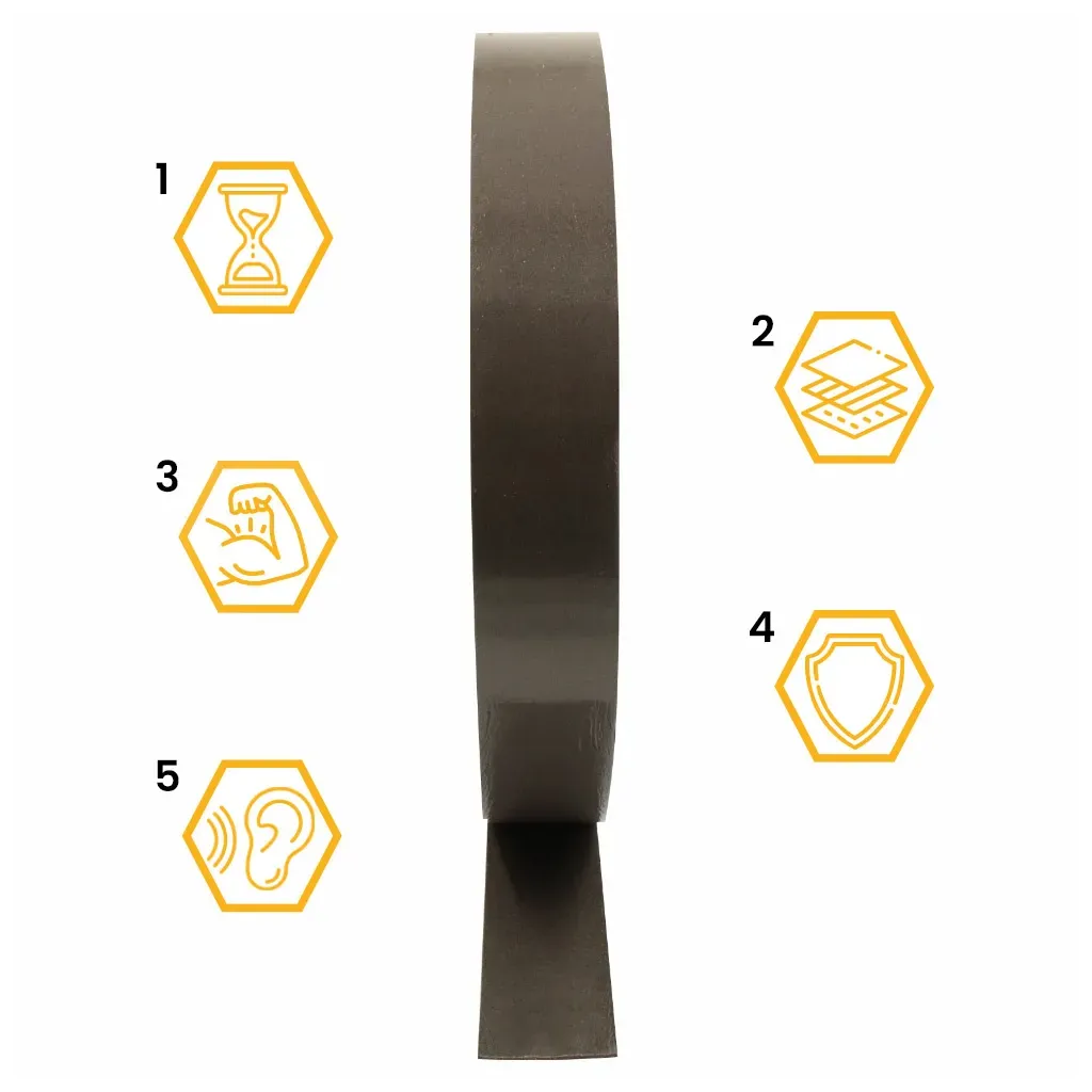 TAŚMA AKUSTYCZNA POD KONTRŁATY 50mm 30MB LEGARY PROFILE gr.3mm WYGŁUSZAJĄCA