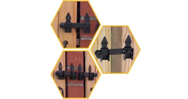 ZASUWKA DO BRAM ZAMKNIĘCIE DO FURTKI OGRODOWEJ CZARNE WOGO 120 DOMAX