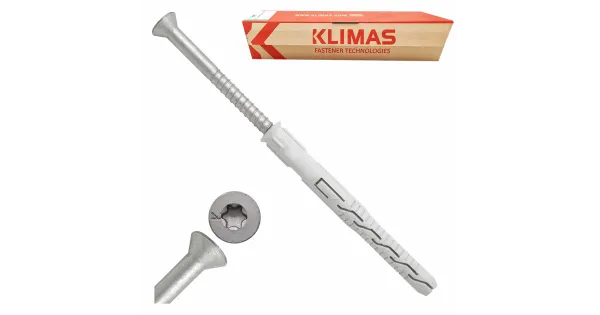KOŁKI ROZPOROWE RAMOWE 10x200 TORX 25 szt STOŻKOWE KPS-FAST KLIMAS