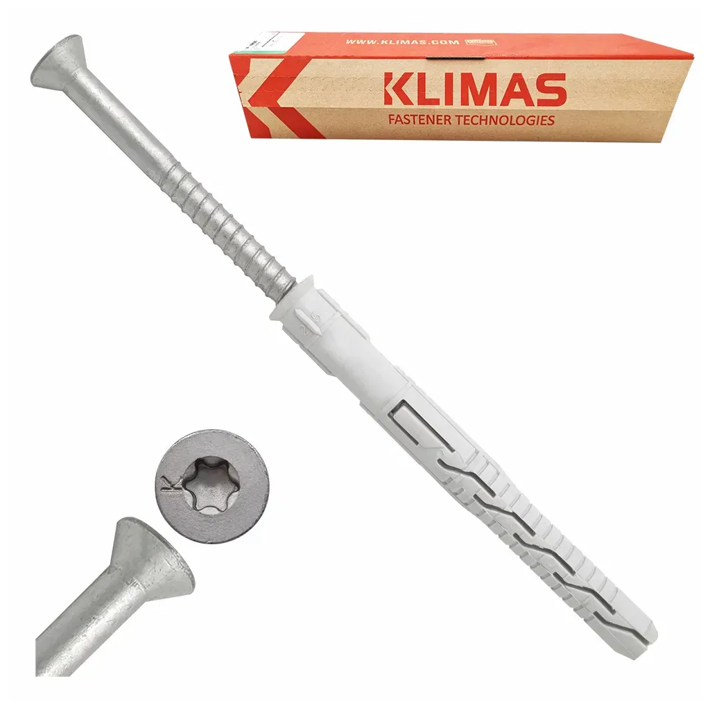 KOŁKI ROZPOROWE RAMOWE 10x200 TORX 25 szt STOŻKOWE KPS-FAST KLIMAS