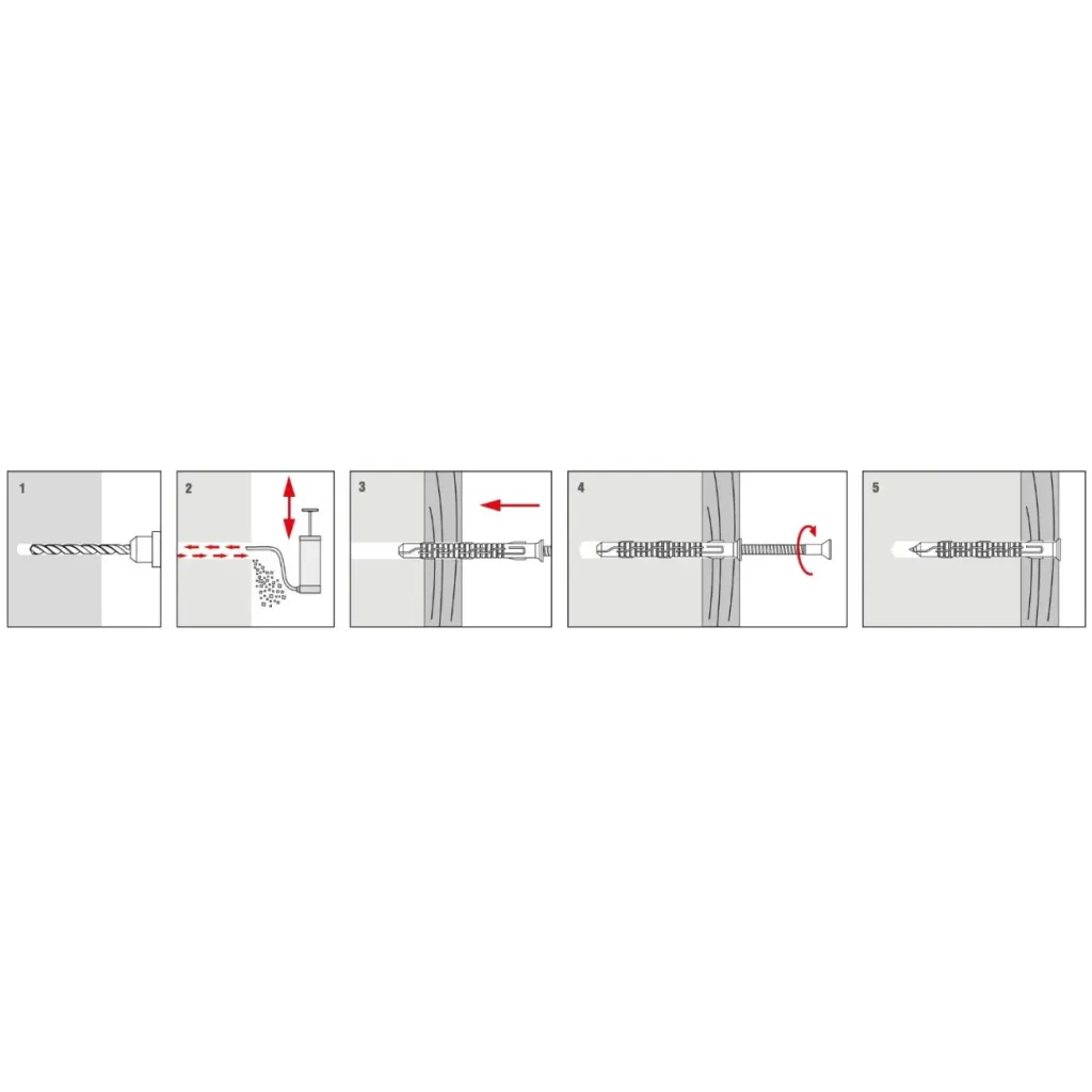 KOŁKI ROZPOROWE RAMOWE 10x200 TORX 25 szt STOŻKOWE KPS-FAST KLIMAS