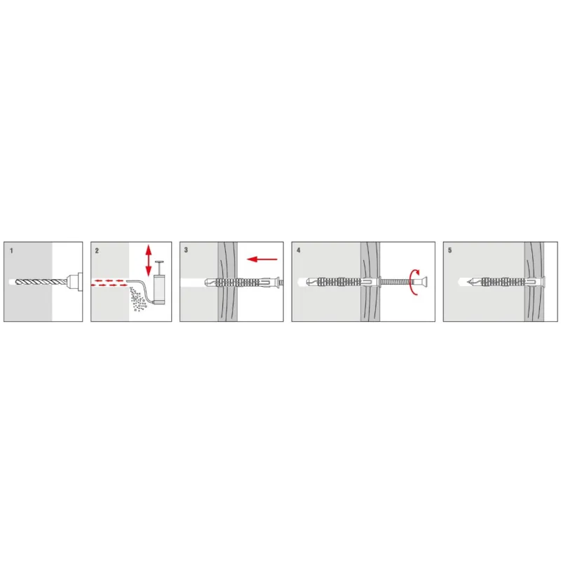 KOŁKI ROZPOROWE RAMOWE 10x260 TORX 25 szt STOŻKOWE KPS-FAST KLIMAS