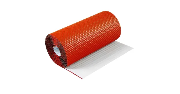 TAŚMA KOMINOWA OPIERZENIOWA 300mm DO OBRÓBKI KOMINA 5mb CEGLASTA RAL8004 3D
