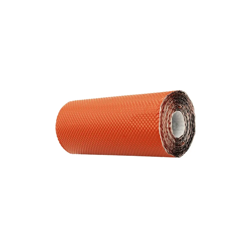 TAŚMA KOMINOWA OPIERZENIOWA 300mm DO OBRÓBKI KOMINA 5mb CEGLASTA RAL8004 3D