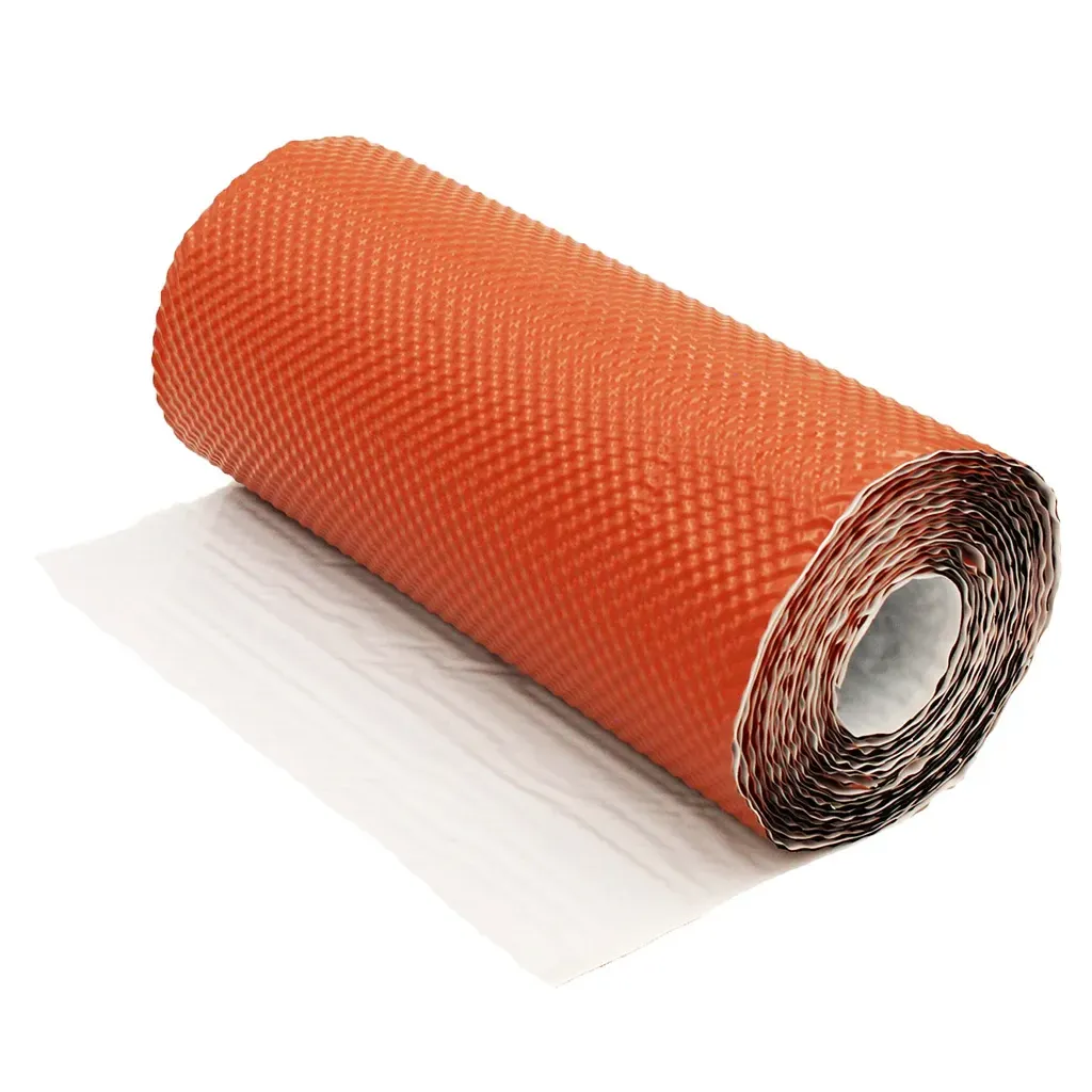 TAŚMA KOMINOWA OPIERZENIOWA 300mm DO OBRÓBKI KOMINA 5mb CEGLASTA RAL8004 3D