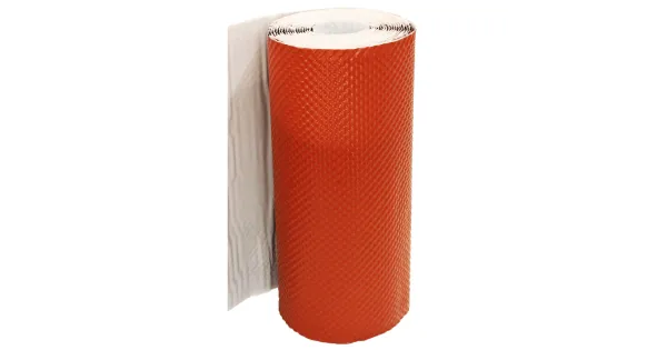 TAŚMA KOMINOWA OPIERZENIOWA 300mm DO OBRÓBKI KOMINA 5mb CEGLASTA RAL8004 3D