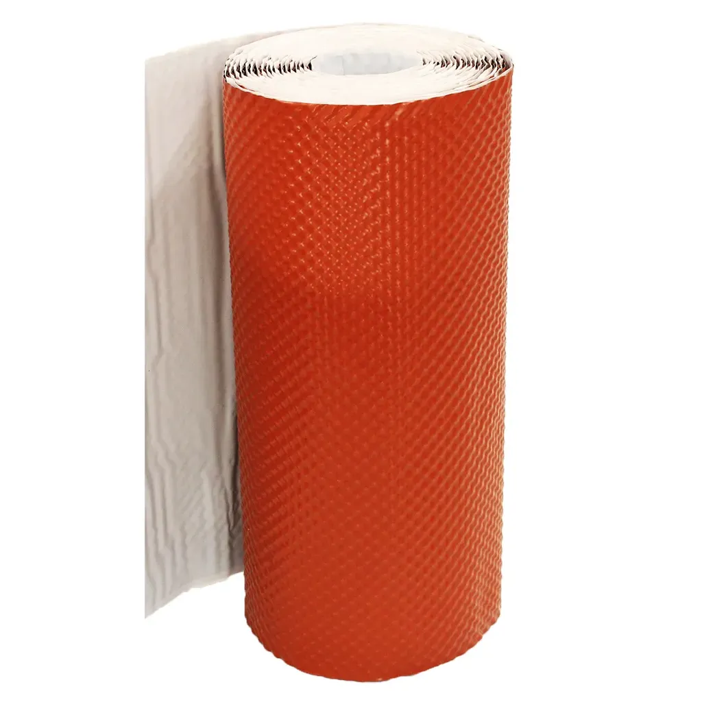 TAŚMA KOMINOWA OPIERZENIOWA 300mm DO OBRÓBKI KOMINA 5mb CEGLASTA RAL8004 3D