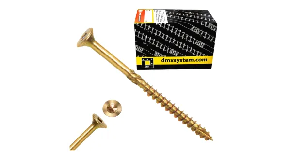 WKRĘTY CIESIELSKIE DO DREWNA 4,5x50 STOŻKOWE TORX 200szt CS 45050 DOMAX