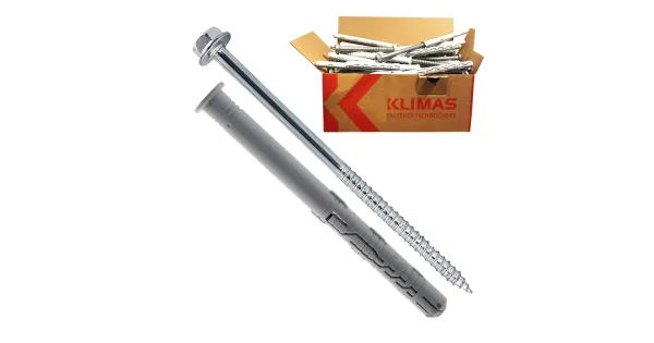 KOŁKI ROZPOROWE RAMOWE 12x300 KLUCZYK TORX 20szt KPR-FAST-12300K KLIMAS