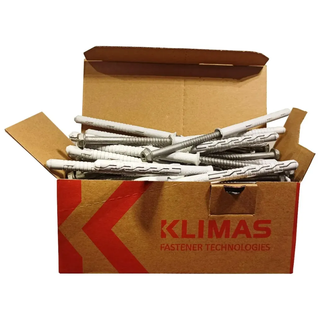KOŁKI ROZPOROWE RAMOWE 12x330 KLUCZYK TORX 20szt KPR-FAST-12330K KLIMAS