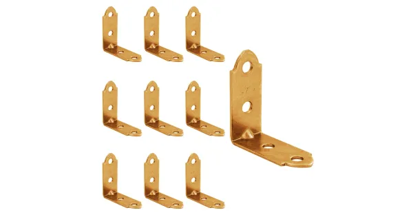 KW2 KĄTOWNIK WĄSKI ŁĄCZNIK MONTAŻOWY 40x40x17x1,5 10szt DO DREWNA DOMAX