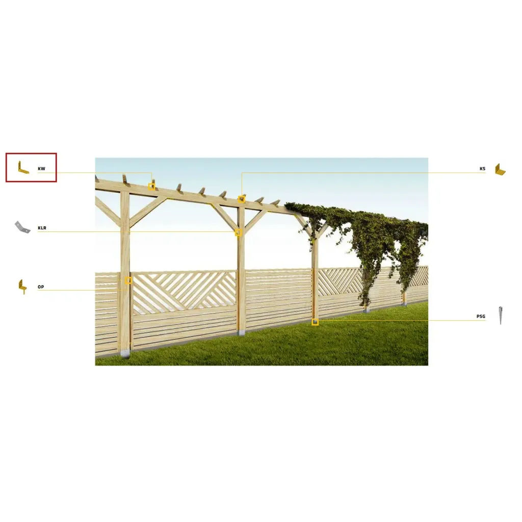 KW2 KĄTOWNIK WĄSKI ŁĄCZNIK MONTAŻOWY 40x40x17x1,5 10szt DO DREWNA DOMAX
