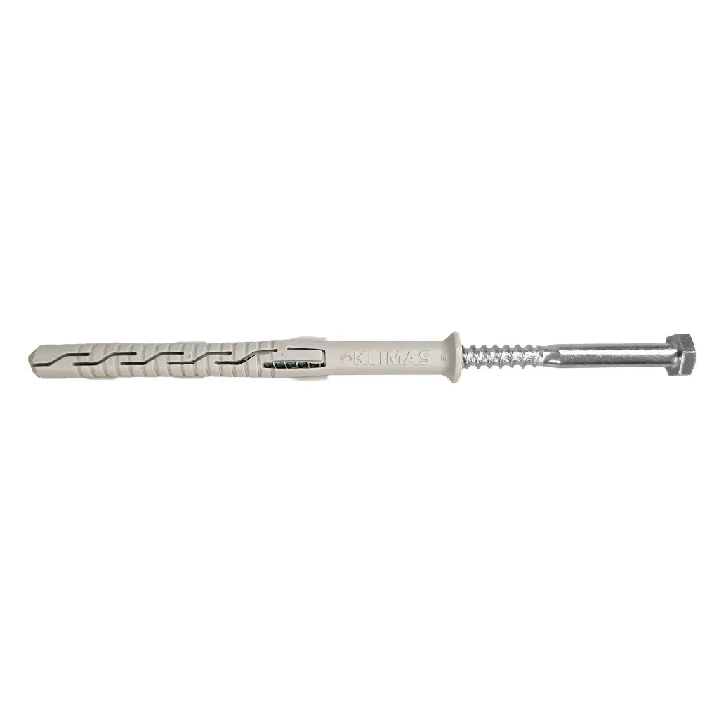 KOŁKI ROZPOROWE RAMOWE 8x80 Z ŁBEM SZEŚCIOKĄTNYM BLISTER 6szt KLIMAS BKPK-08080