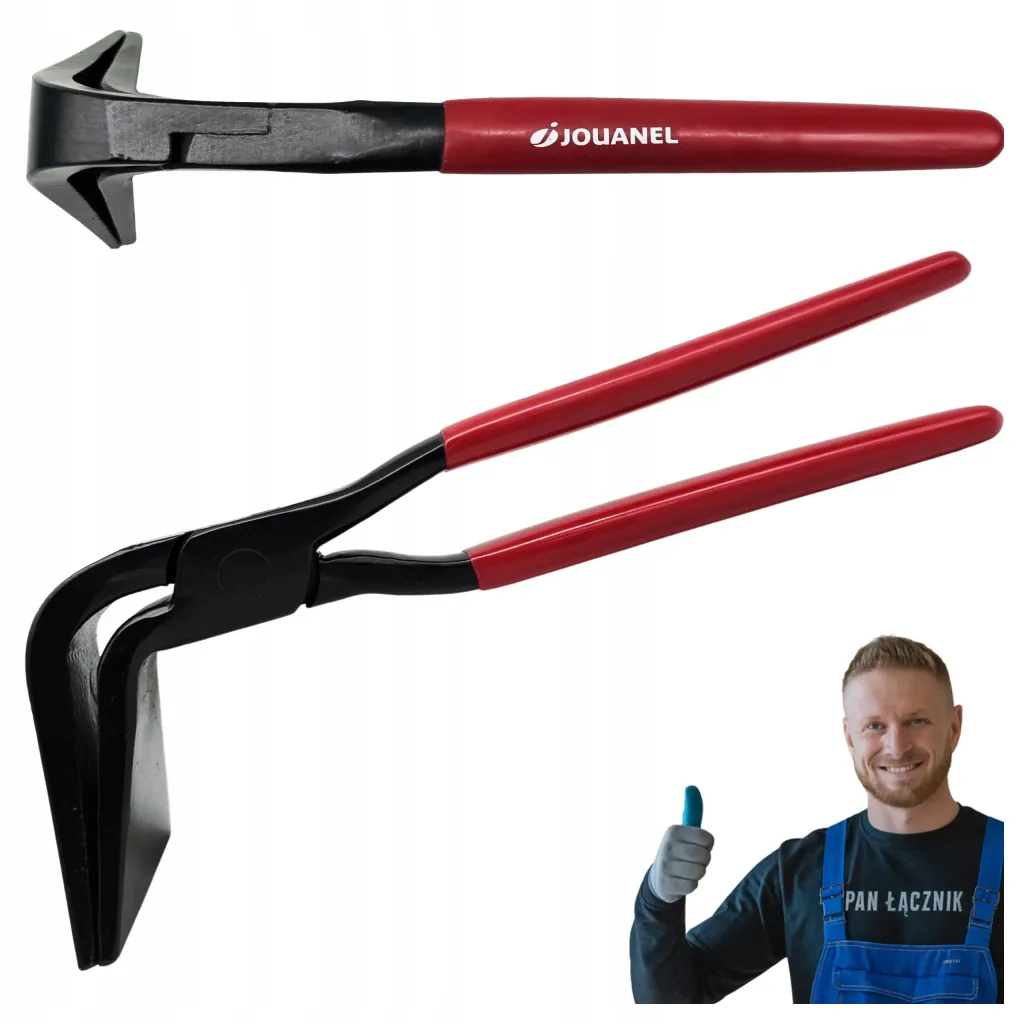 Kleszcze Szczypce Blacharskie Szerokie 80mm Głębokość 60mm Kątowe 90° Jouanel