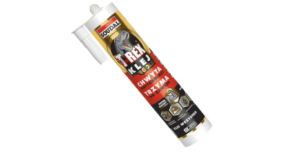 KLEJ MONTAŻOWY T-REX GOLD MOCNY HYBRYDOWY 290ml SOUDAL