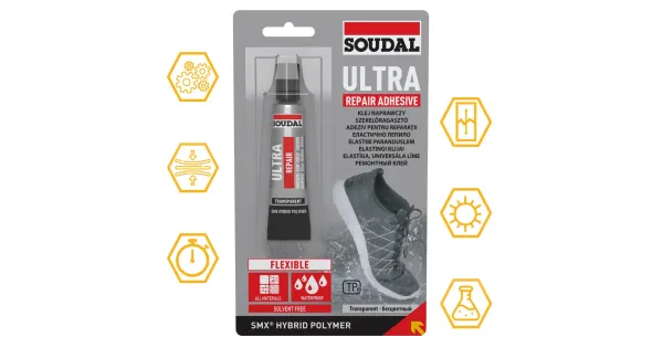 KLEJ NAPRAWCZY HYBRYDOWY ULTRA REPAIR MOCNY SZYBKOSCHNĄCY 20ml SOUDAL