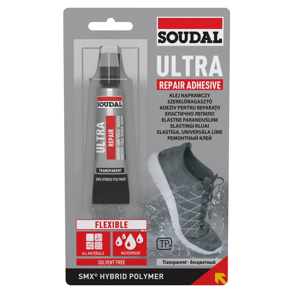 KLEJ NAPRAWCZY HYBRYDOWY ULTRA REPAIR MOCNY SZYBKOSCHNĄCY 20ml SOUDAL