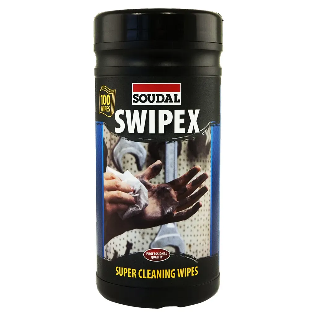 ŚCIERECZKI CZYSZCZĄCE NASĄCZONE SWIPEX 100szt SOUDAL