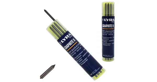 WKŁADY DO OŁÓWKA RYSIKI ZNACZNIKI PROFI DRY 2,8mm GRAFIT H LYRA 12 szt