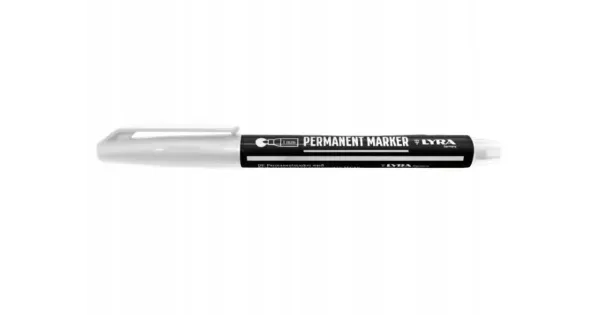 Marker Budowlany Permanentny Szybkoschnący Odporny na UV Lyra Biały 1 mm