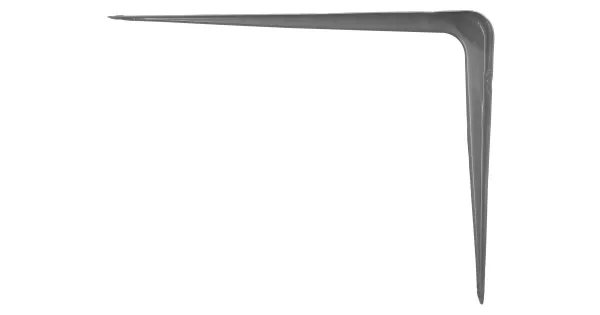 WSPORNIK PÓŁKI SZARY WZMOCNIONY 225x175 PODPORA STALOWY WS225/175 DOMAX