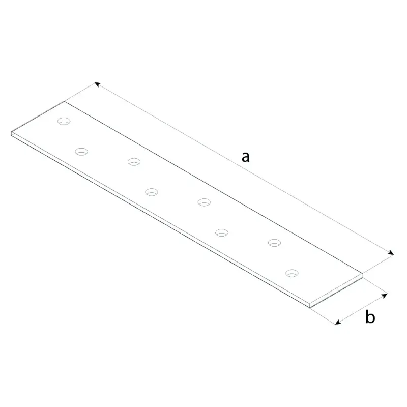 LG0 ŁĄCZNIK PŁASKI PŁASKOWNIK CIESIELSKI 170x30x2 PŁYTKA DOMAX 1 szt