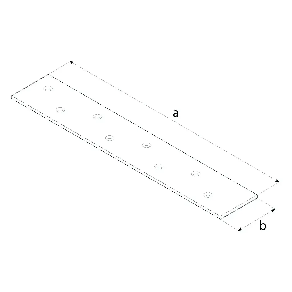LG1 ŁĄCZNIK PŁASKI PŁASKOWNIK CIESIELSKI 170x30x3 PŁYTKA DOMAX 1szt