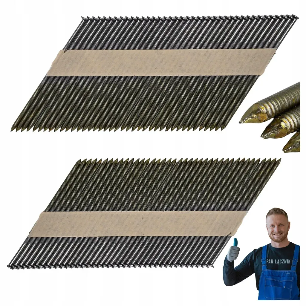 Gwoździe Do Gwoździarki 3,1x100mm 34° Pierścieniowe 2000 szt.