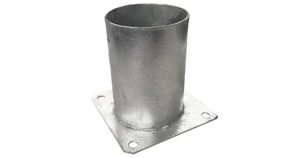 PODSTAWA SŁUPA PRZYKRĘCANA DO BETONU PSPO100 101x150x2 OKRĄGŁA