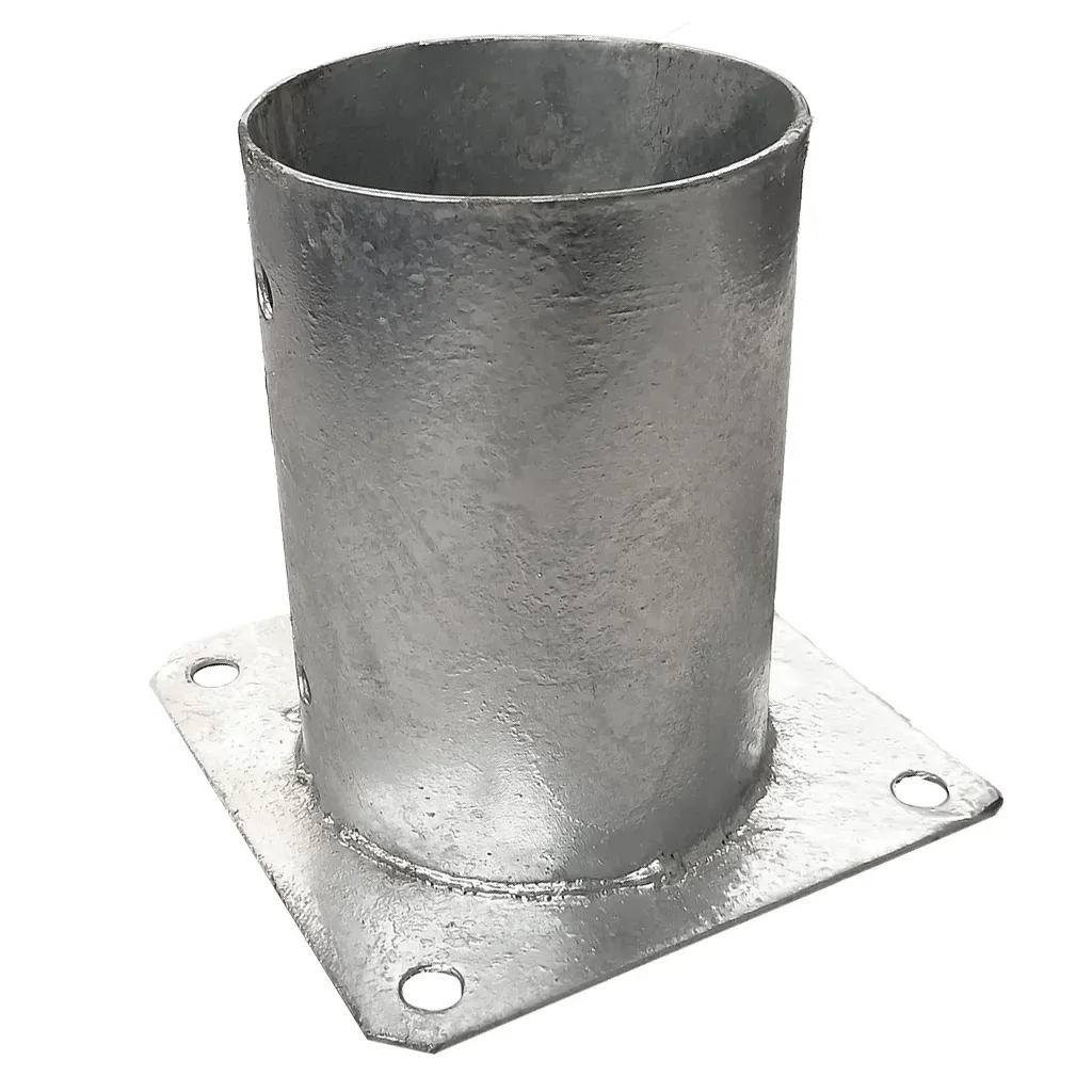 PODSTAWA SŁUPA PRZYKRĘCANA DO BETONU PSPO100 101x150x2 OKRĄGŁA