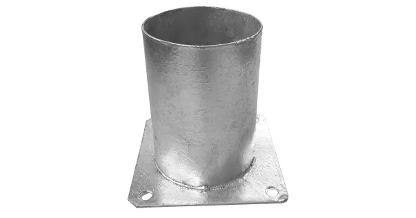 PODSTAWA SŁUPA PRZYKRĘCANA DO BETONU PSPO100 101x150x2 OKRĄGŁA