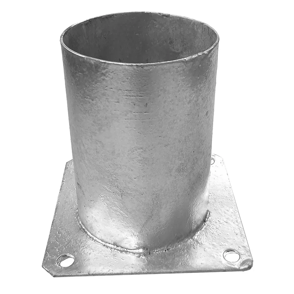 PODSTAWA SŁUPA PRZYKRĘCANA DO BETONU PSPO100 101x150x2 OKRĄGŁA