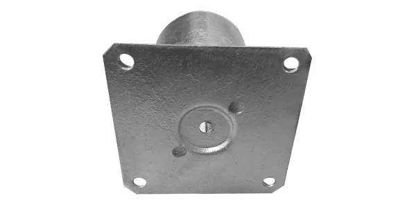 PODSTAWA SŁUPA PRZYKRĘCANA DO BETONU PSPO100 101x150x2 OKRĄGŁA