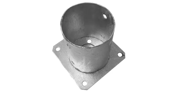 PODSTAWA SŁUPA PRZYKRĘCANA DO BETONU PSPO100 101x150x2 OKRĄGŁA