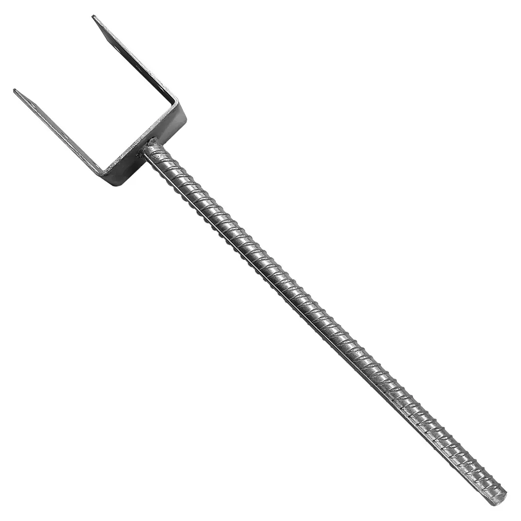 PODSTAWA SŁUPA DO WMUROWANIA PS101U/500 KOTWA DO BETONU 101x624 OCYNK M22