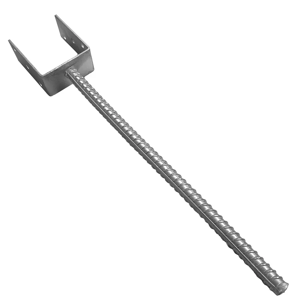 PODSTAWA SŁUPA DO WMUROWANIA PS101U/500 KOTWA DO BETONU 101x624 OCYNK M22