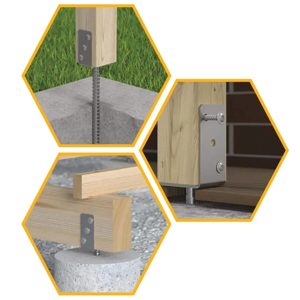 PODSTAWA SŁUPA DO WMUROWANIA PS101U/500 KOTWA DO BETONU 101x624 OCYNK M22