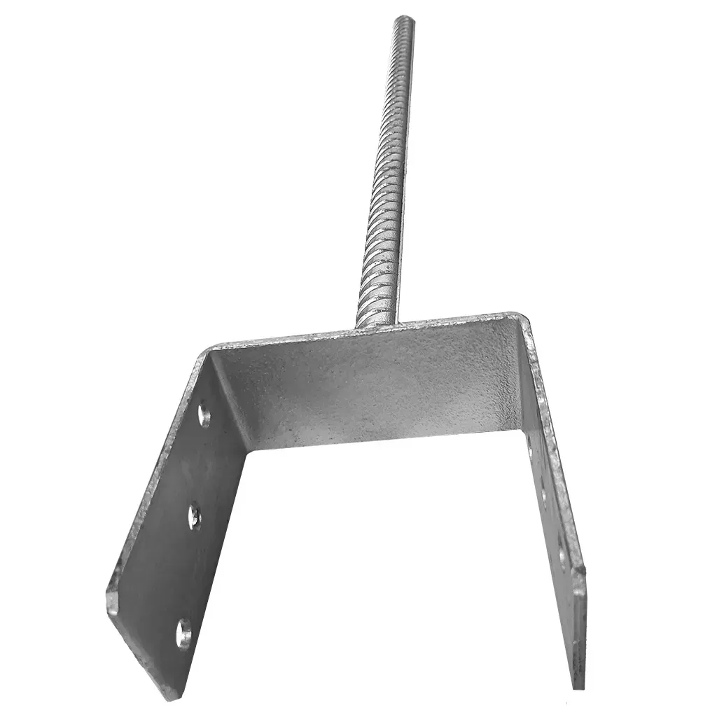 PODSTAWA SŁUPA DO WMUROWANIA PS120U/500 KOTWA DO BETONU 121x624 OCYNK M22
