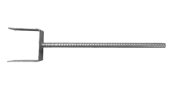PODSTAWA SŁUPA DO WMUROWANIA PS120U/500 KOTWA DO BETONU 121x624 OCYNK M22