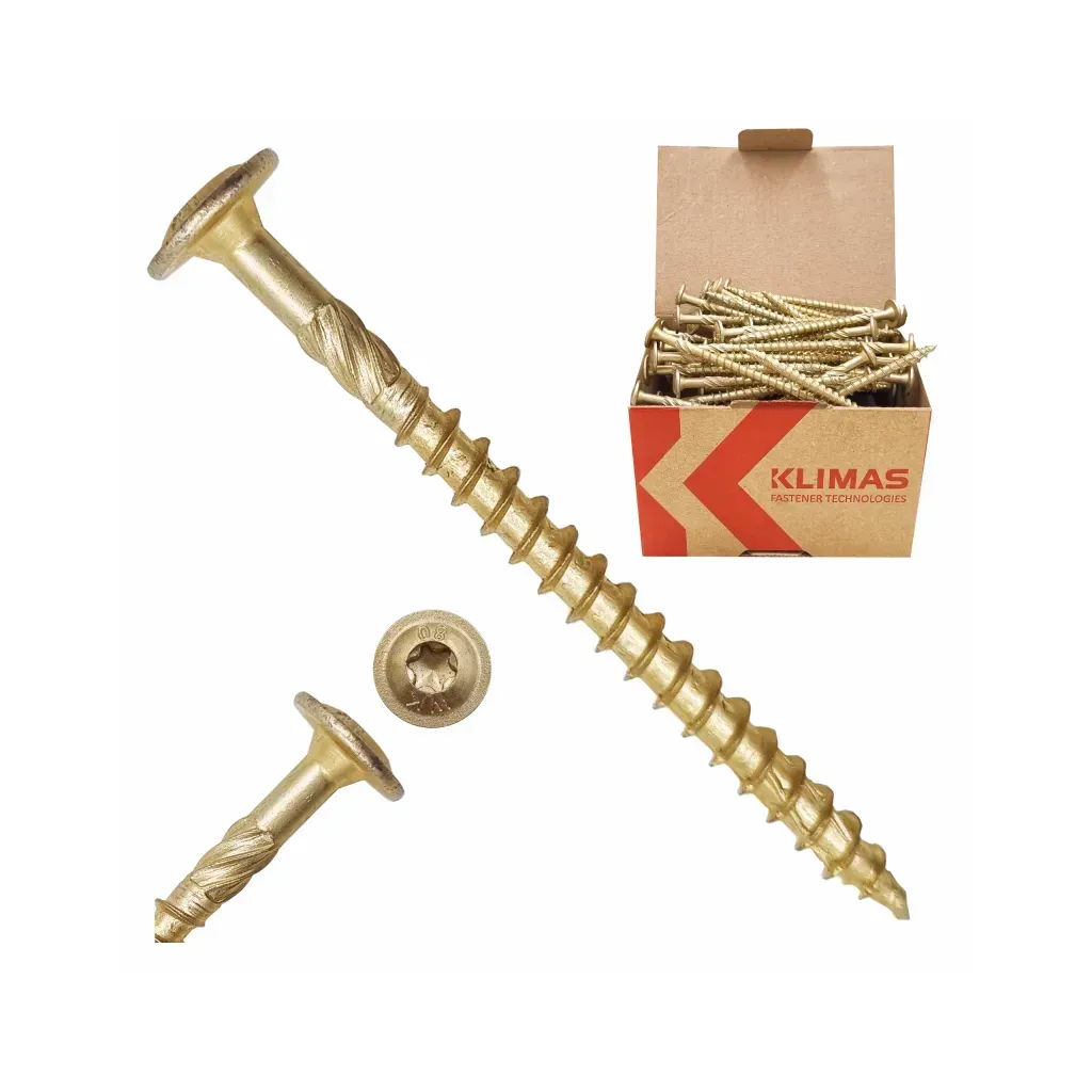 WKRĘTY CIESIELSKIE DO DREWNA TALERZOWE 6x70 TORX TX30 100szt