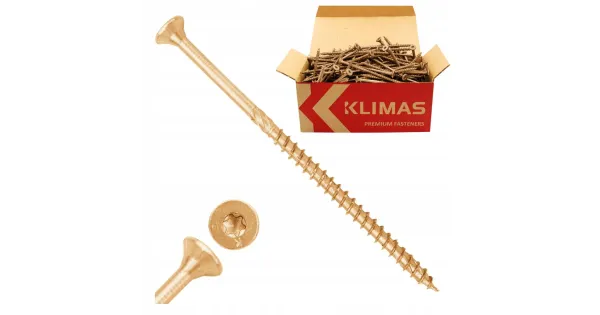 WKRĘTY CIESIELSKIE DO DREWNA STOŻKOWE 5x100 TORX TX25 200szt