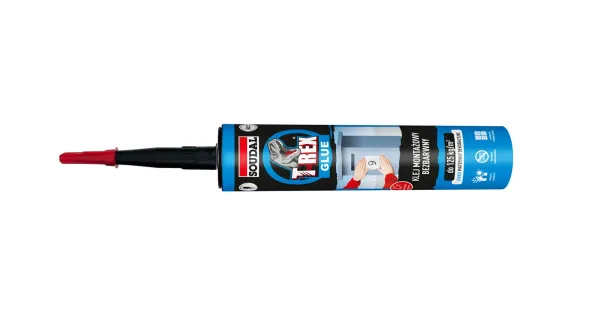 KLEJ MONTAŻOWY T-REX BEZBARWNY SOUDAL 310g