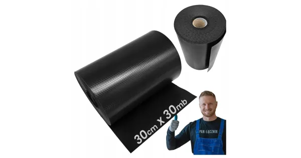 Folia Fundamentowa Eurovent Mauer HDPE Izolacja Pozioma 1mm 0,3m x 30m