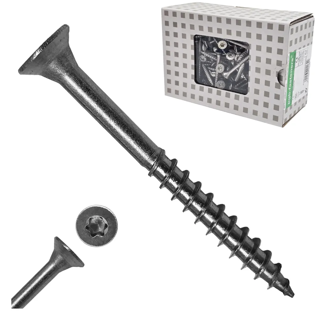WKRĘTY STOŻKOWE DO ŁUPKA 4,5x40 DO DREWNA NIERDZEWNE TORX 200szt PAN ŁĄCZNIK