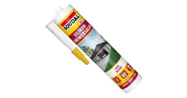 SILIKON UNIWERSALNY USZCZELNIACZ BIAŁY SOUDAL 280 ml