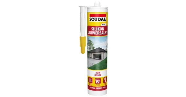 SILIKON UNIWERSALNY USZCZELNIACZ BIAŁY SOUDAL 280 ml