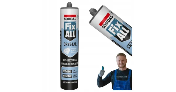 Soudal Fix All Crystal Bezbarwny Klej Uszczelniacz Uniwersalny 290ml