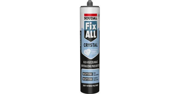 Soudal Fix All Crystal Bezbarwny Klej Uszczelniacz Uniwersalny 290ml